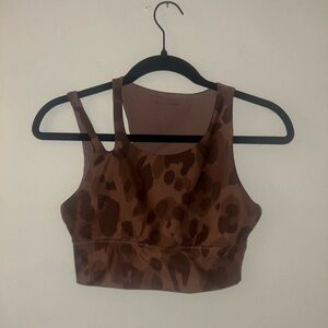 Leopard Print Sports Tank/Bra